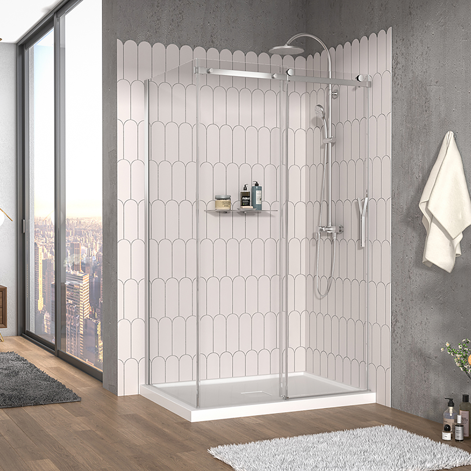 Shower door 48